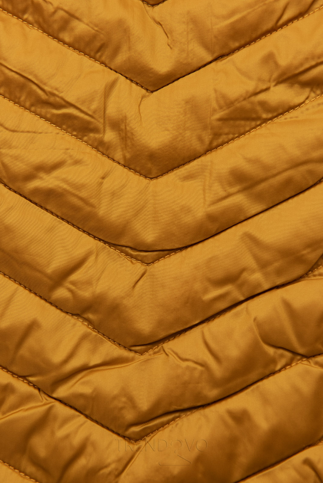 Lehká přechodná bunda hořčicově žlutá