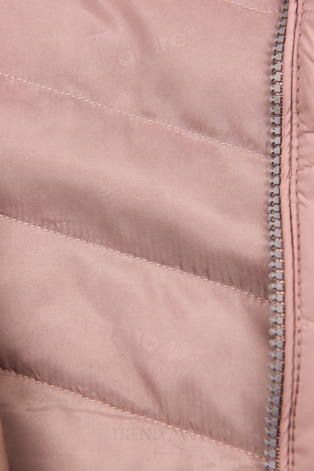 Prošívaná lehká bunda růžová