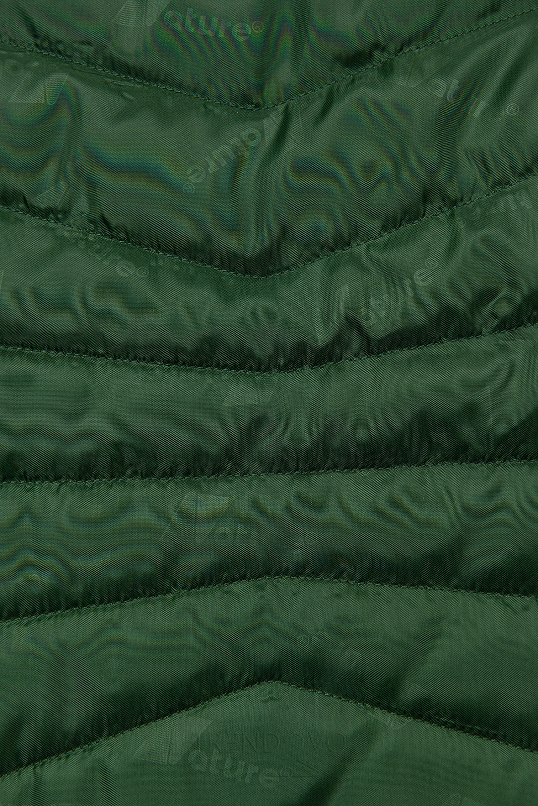 Prošívaná lehká bunda tmavě zelená