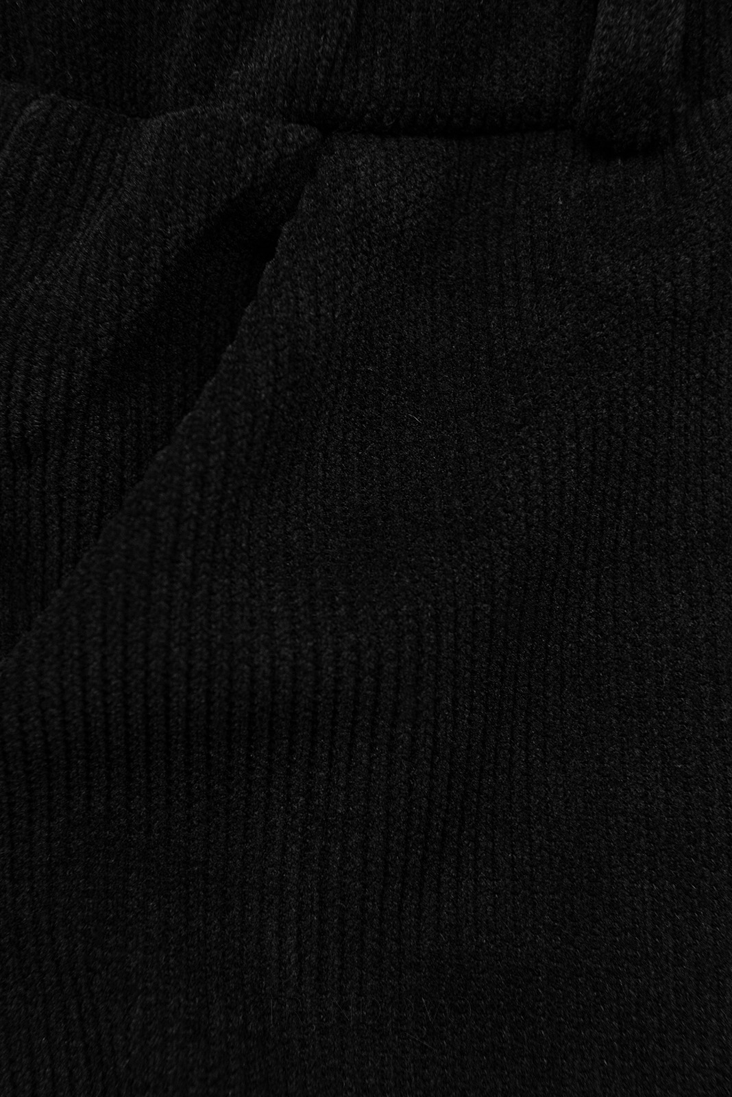 Černé ležérní kalhoty s gumou v pase