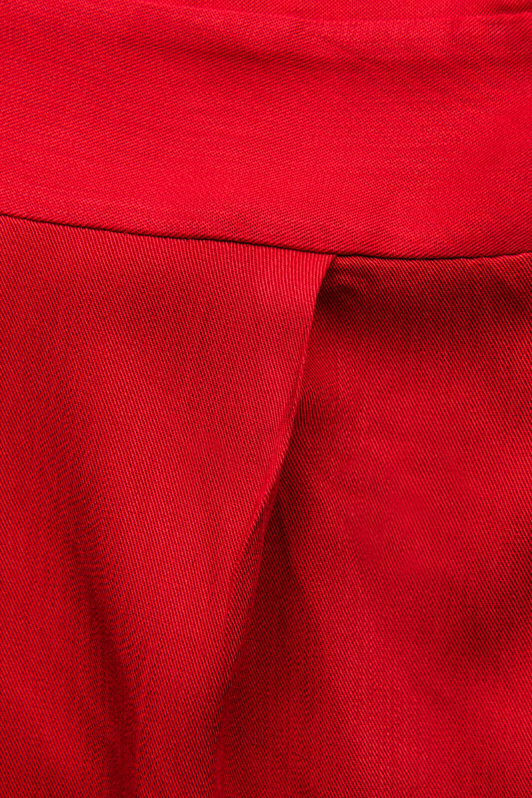 Červený kalhotový overal