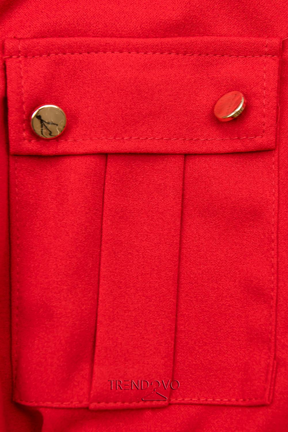 Červené pouzdrové košilové šaty