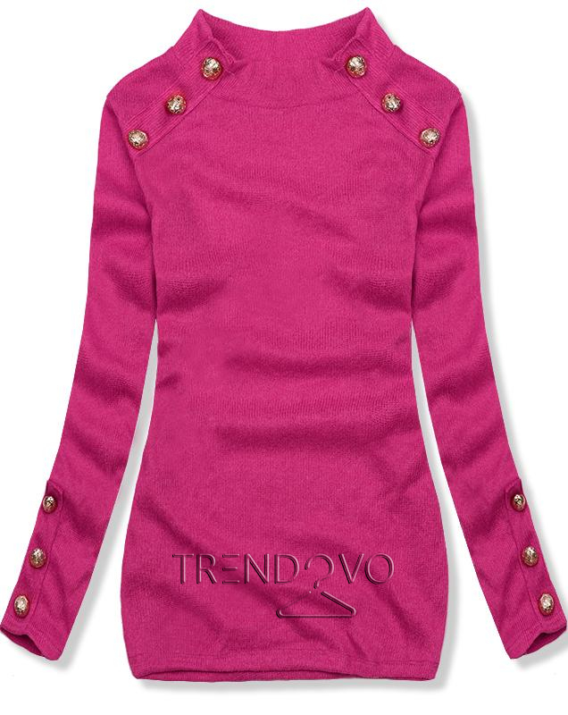 Růžový lehký pulovr