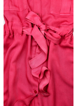 Růžové košilové šaty
