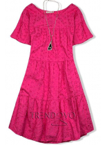 Malinově růžové lehké letní šaty
