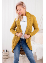 Žlutý pletený svetr