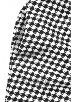 Černo-bílé šaty se vzorem pepito