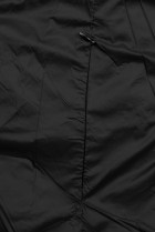 Hnědá-černá oboustranná bunda kombinovaná s plyšem