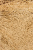 Camel hnědá zimní parka s umělou kožešinou