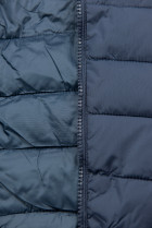 Přechodná prošívaná bunda jeans modrá