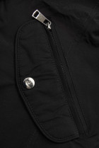 Černá oboustranná bunda s pepito vzorem