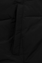 Černá zimní bunda 2 v 1