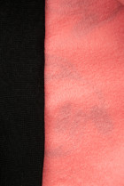 Lososovo-růžová tepláková souprava se vzorem