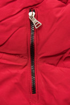 Červená-černá zimní bunda