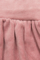 Světle růžové krátké šaty s krajkou