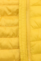 Žlutá prošívaná přechodná bunda