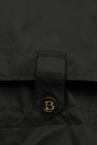 Černý béžový plášť s kapucí