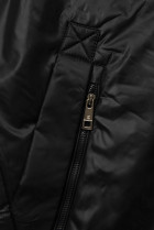 Černá přechodná dlouhá bunda