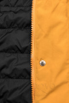 Oboustranná bunda se stahováním žlutá/černá