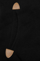 Černá mikina s asymetrickým zipem
