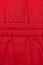 Červená mikina s tvarovaným pasem