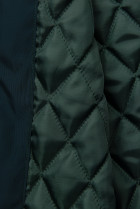 Smaragdově zelený prodloužený plášť/parka