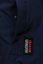 Tmavě modrý prodloužený plášť/parka