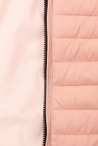 Oboustranná přechodná bunda růžová