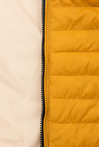 Oboustranná přechodná bunda žlutá/béžová