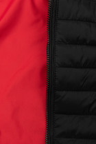 Oboustranná přechodná bunda černá/červená