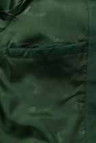 Přechodná bunda v prodlouženém střihu zelená