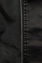 Černá basic koženková bunda