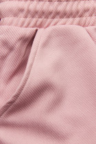 Růžové sportovní kalhoty s kapsami
