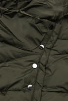 Khaki zimní bunda s vysokým límcem