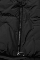 Černá prodloužená zimní bunda