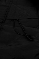 Černo-černá oboustranná zimní bunda