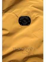 Žlutá zimní bunda s plyšovou podšívkou