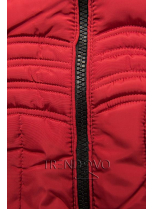 Červená zimní bunda FASHION