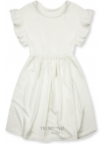 Bílé letní šaty z viskózy