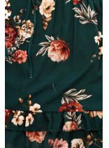 Zelené květinové šaty