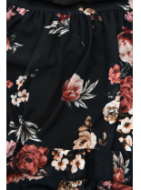 Černé květinové šaty