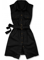 Černé šaty s páskem