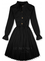 Černé plisované šaty