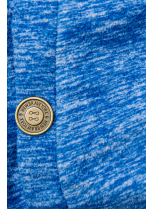 Kobaltově modrá fleecová mikina