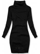 Černé pletené rolákové šaty