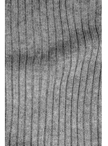 Šedé pletené rolákové šaty