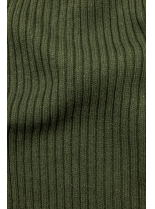 Zelené pletené rolákové šaty
