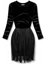 Černé šaty s tylovou sukní