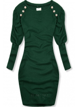 Zelené elegantní šaty v přiléhavém střihu
