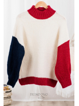 Béžový oversized pulovr